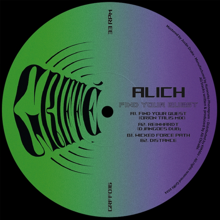 ( GRFF 016 ) ALICH - Find Your Quest ( 12" ) Griffé